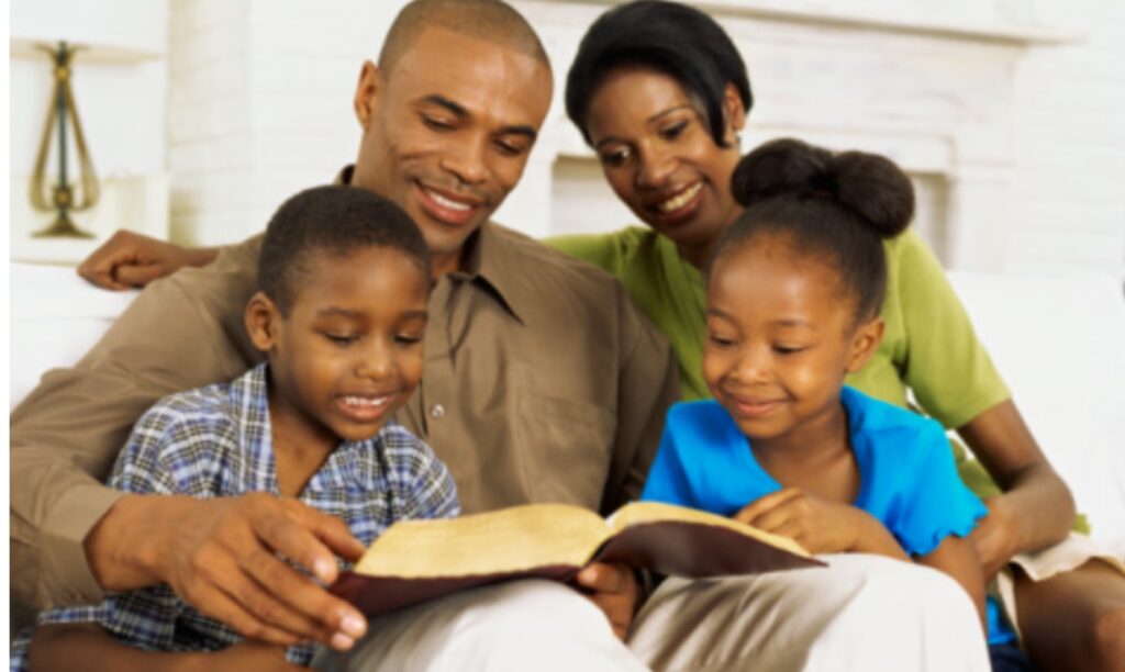 Reading with your child family with books