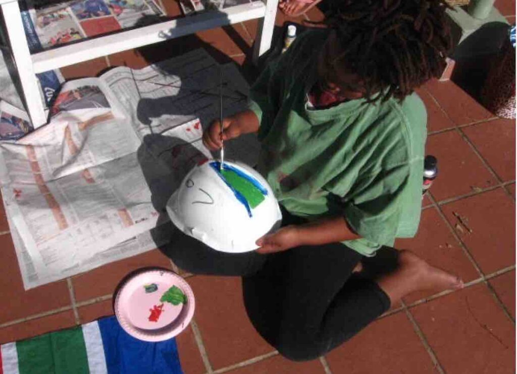 Mandela Day painting Makarapas