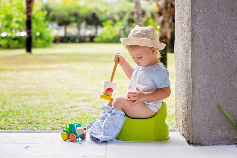 potty training in the garden
