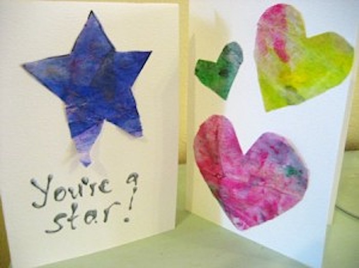 tissue paper painting