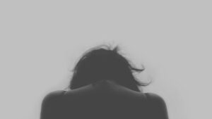 depression back of a teenager
