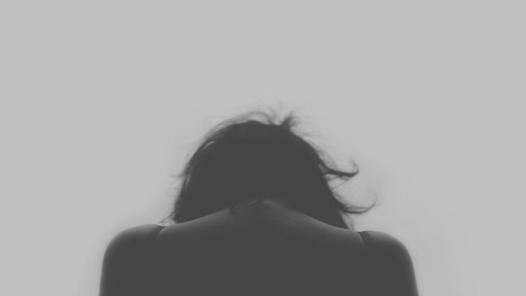 depression back of a teenager