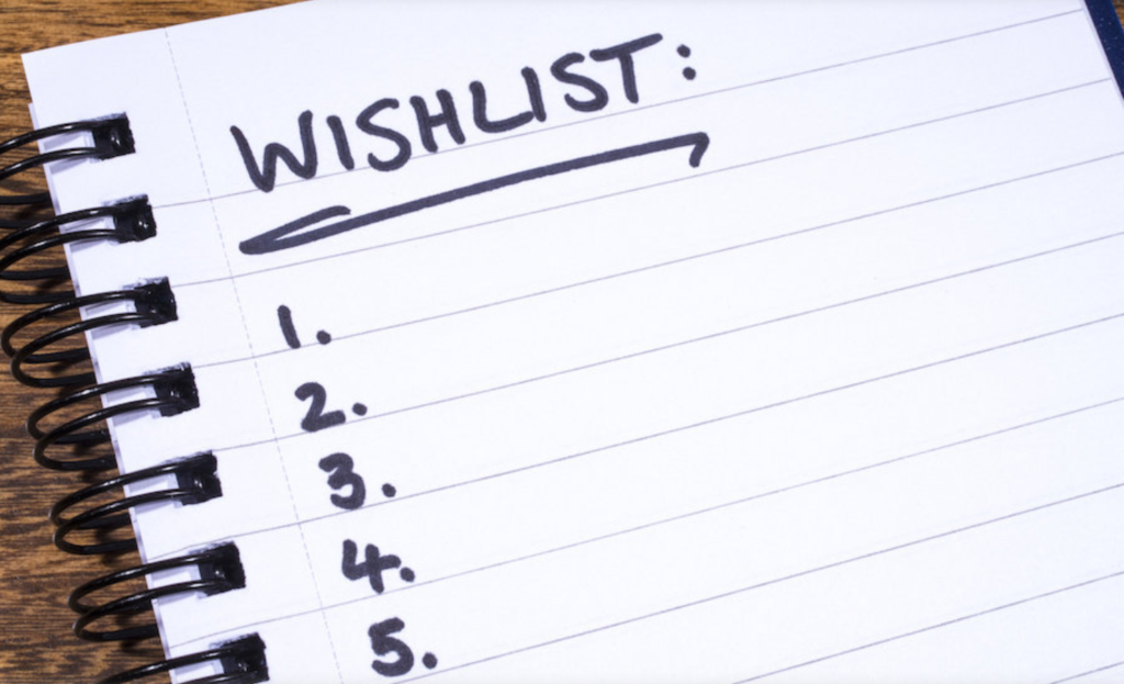 wishlist helps with gift giving