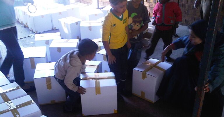 give back packing boxes
