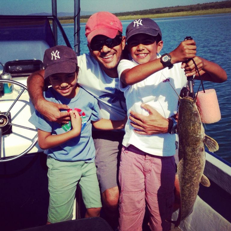 fishing dad boys fish