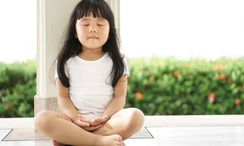 sensitive kids doing meditation