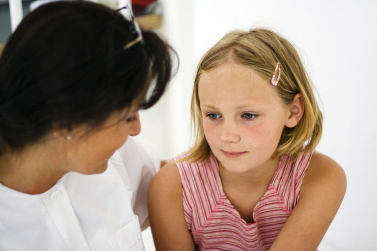 tell the children talking to child