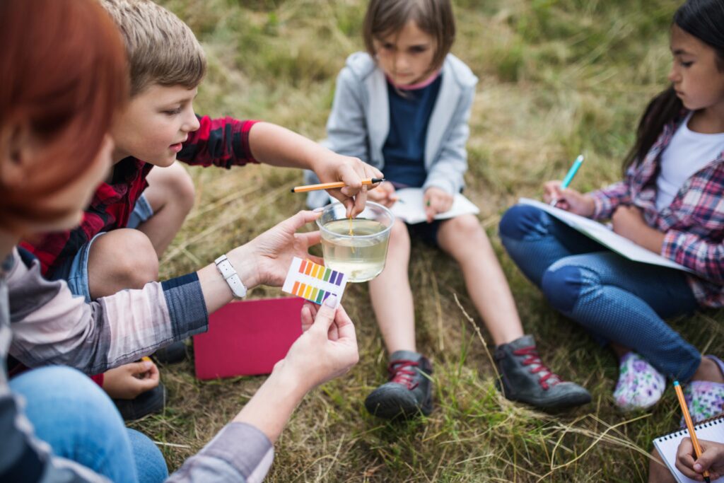 learning outdoors