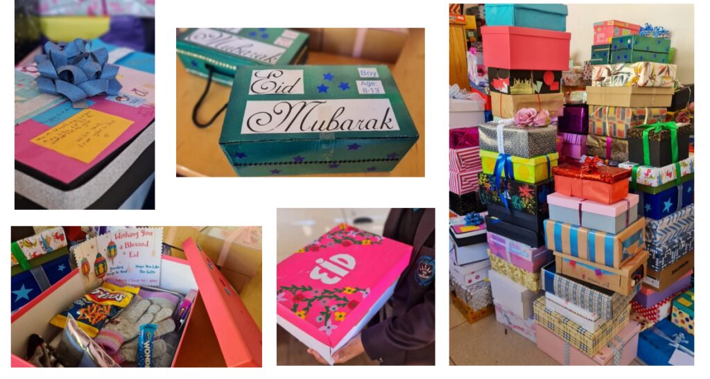 Shoebox gifts for Eid