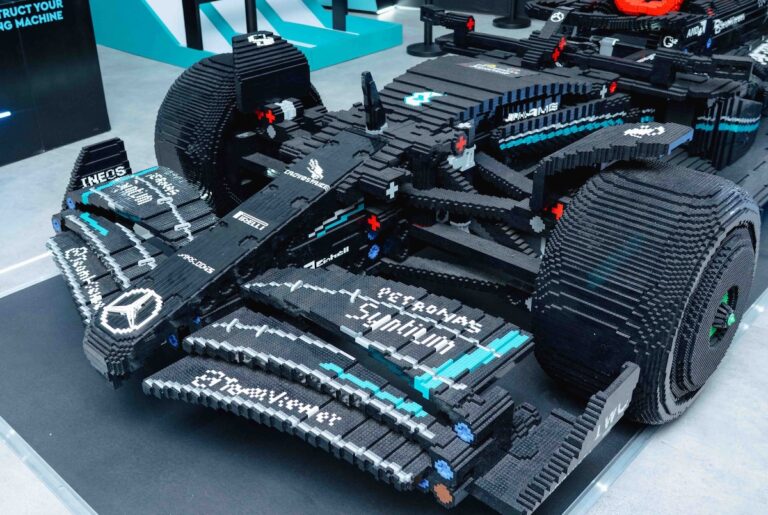 Life-size LEGO® Mercedes-AMG F1 car