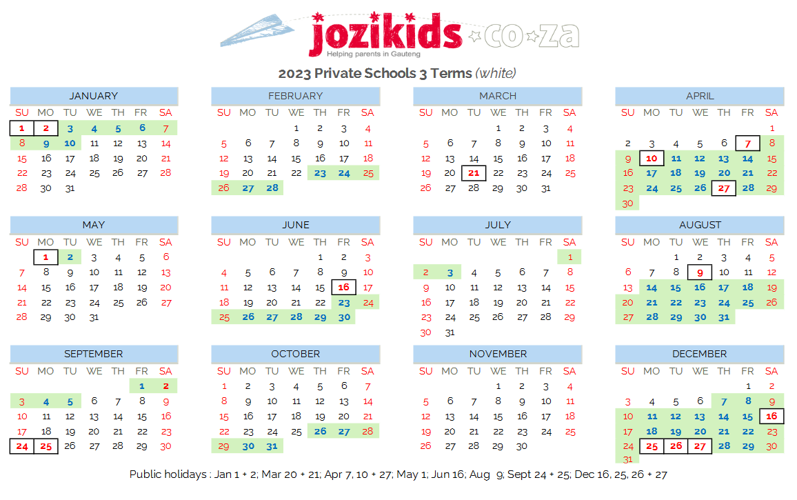 South African School Terms 2023 Jozikids South African School Terms 2023 Jozikids